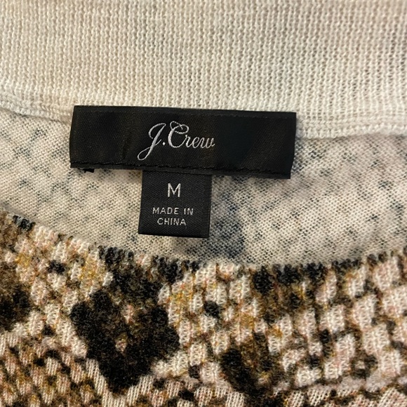 J Crew thin wool snake skin sweater size medium - Picture 2 of 4